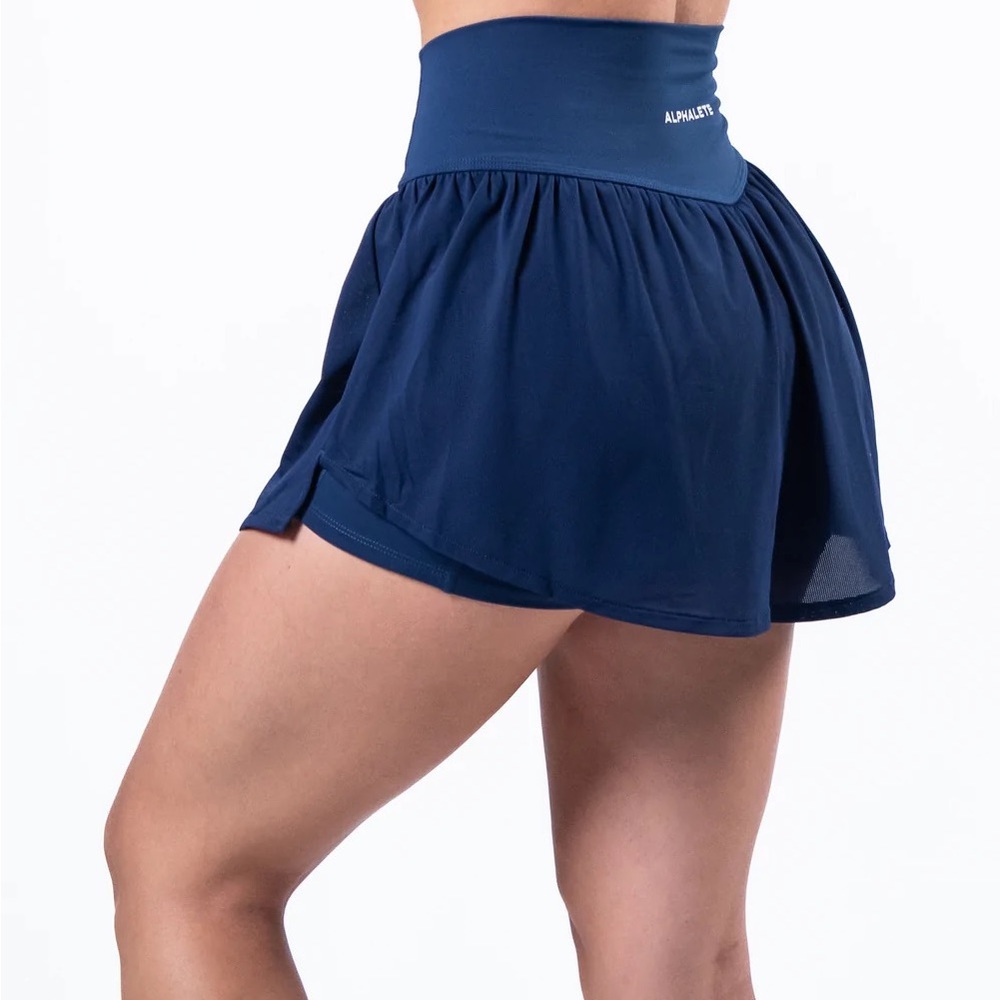 Alphalete Navy Trace Skort Skirt